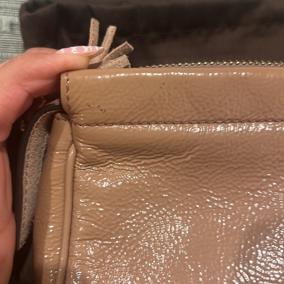 AUTHENTIC GUCCI Soft Patent Soho Cosmetic Case Dark Cipria - Picture 8 of 10